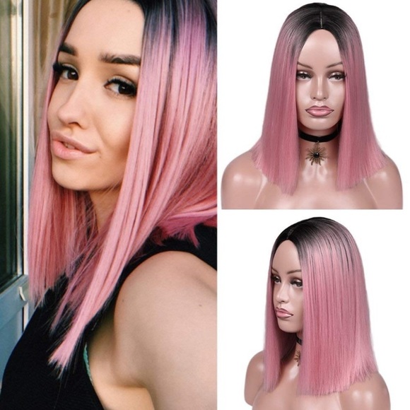 ?14” María Black & PINK Cosplay WIG *NWT* main image 6